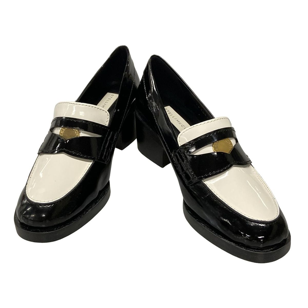 リ*ん様 ステラマッカートニーホワイトローファー 美品37 STELLAMcCARTNEY(ステラマッカートニー) / シューズ/36/WHT