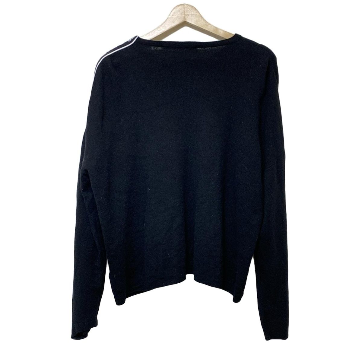 GIVENCHY ジバンシー 長袖セーター メンズ - 黒×白 クルーネック