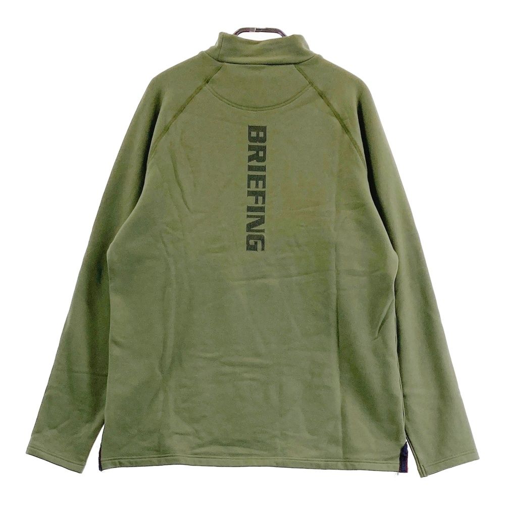 サイズ：L BRIEFING GOLF ブリーフィング  ハイネック　長袖Tシャツ ロゴプリント  ネイビー系 [240101490472] ゴルフウェア レディース ストスト サイズ：L BRIEFING GOLF ブリーフィング ハイネック 長袖T