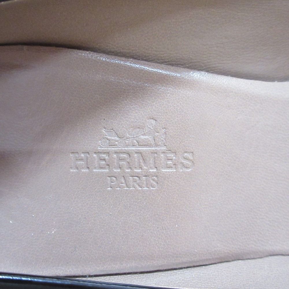 美品 HERMES エルメス エクスリブリス エンブレム レザー