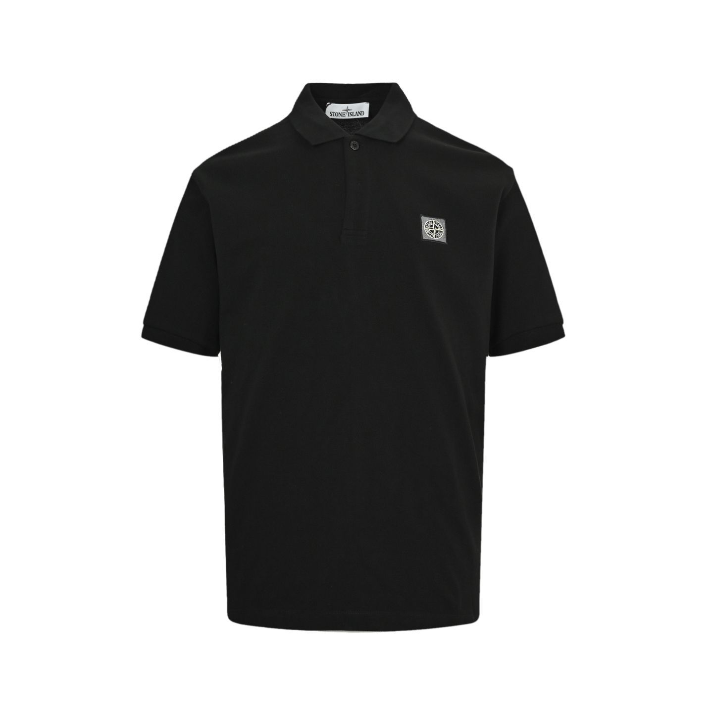 今日 Stone Island 25ss バッジアプリケーション付きポロ半袖 T