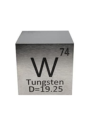 25mmキューブ・刻印A・通常面 元素標本 タングステン W (25mmキューブ