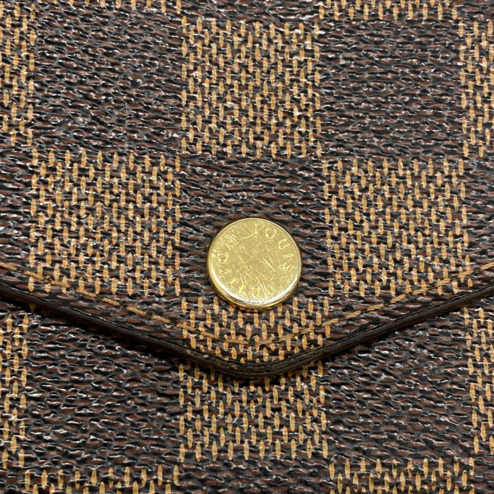 ルイ・ヴィトン ポルトフォイユ サラ 長財布 ダミエ ブラウン LOUIS