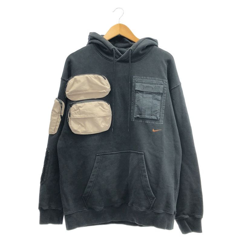 中古】NIKE × TRAVIS SCOTT NRG AG UTILITY HOODIE パーカー L
