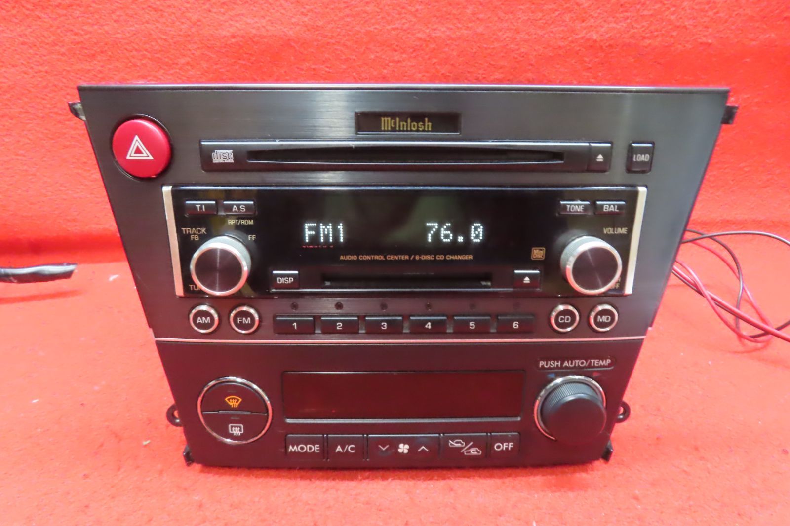 ＊CS2107＊ 付 スバル純正 レガシィ 前期 BL5 BP5 BP9 BPE マッキントッシュ PF-40621 EF-12081 CD MDデッキ オーディオ プレーヤー