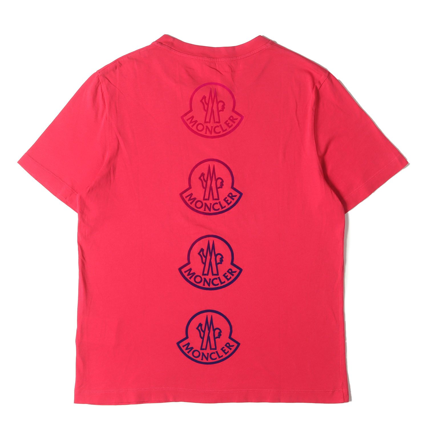 ●MONCLER●可愛らしいデザイン！！フロッキーレタリングTシャツ ○MONCLER○可愛らしいデザイン！！フロッキーレタリングTシャツ