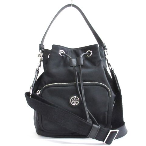 トリーバーチ TORY BURCH VIRGINIA BUCKET ナイロン 巾着 ショルダー 