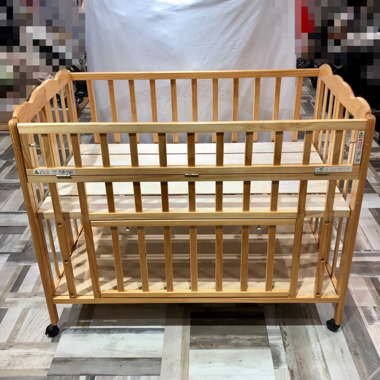 大和屋 ヤマトヤ 折りたたみベビーベットFL