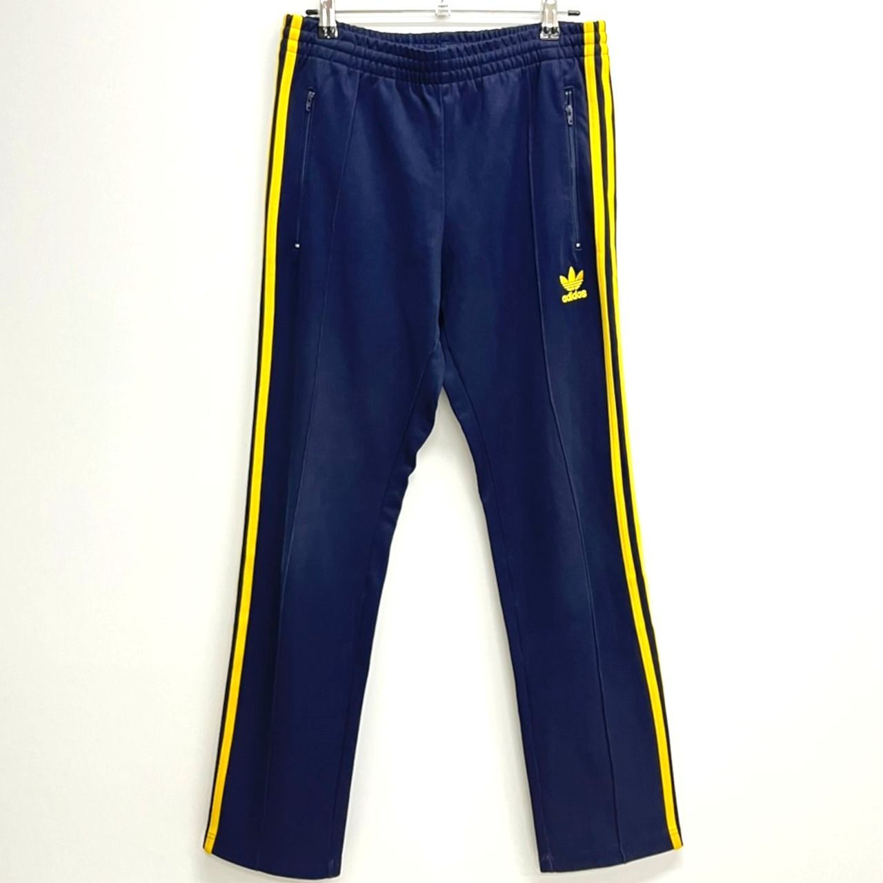 アディダス トラックパンツ ネイビー イエロー【Ｍ（XL相当）】 adidas アディダス トラックパンツ ジャージパンツ