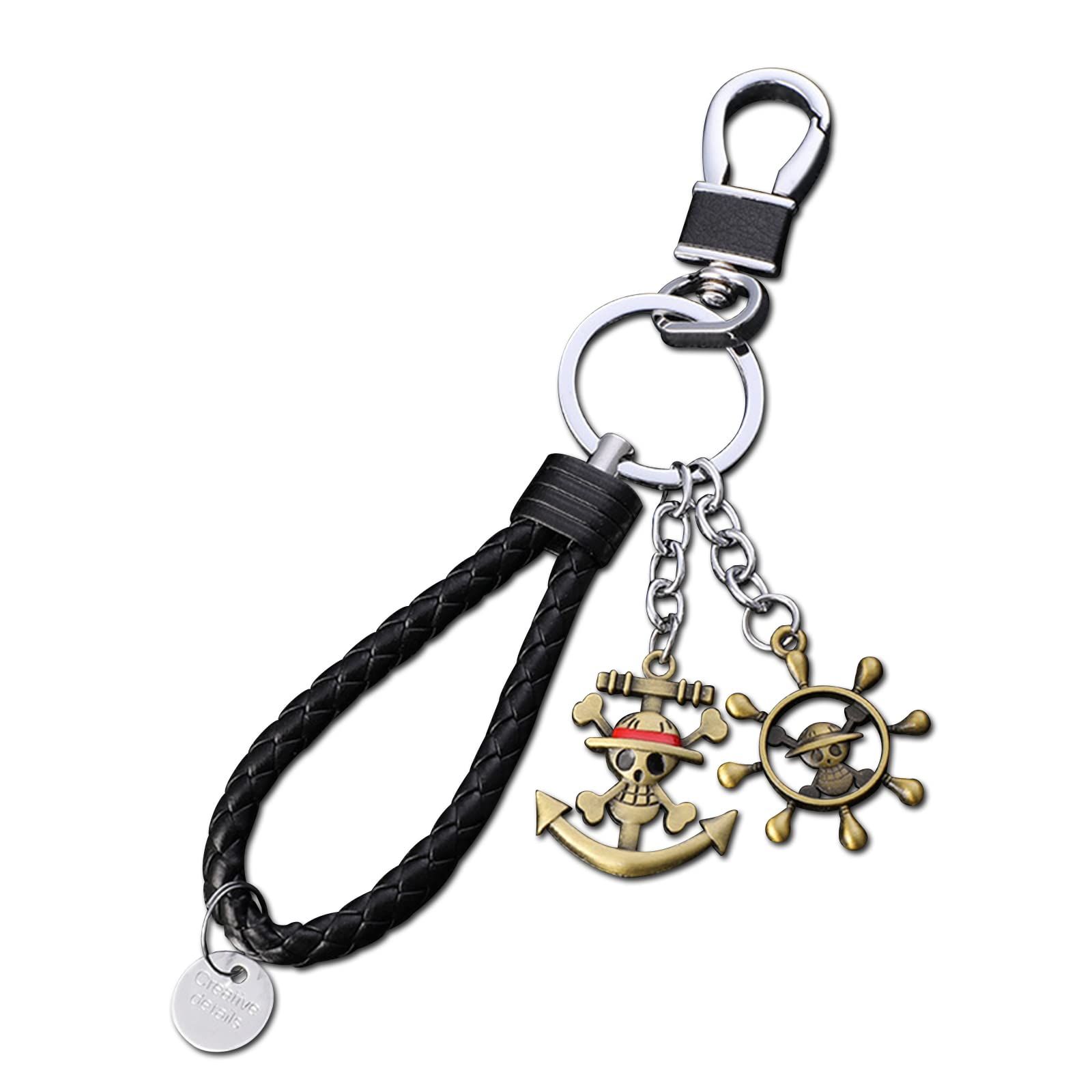 迅速発送】LACKINGONE キーホルダー ワンピース 麦わらのドクロ