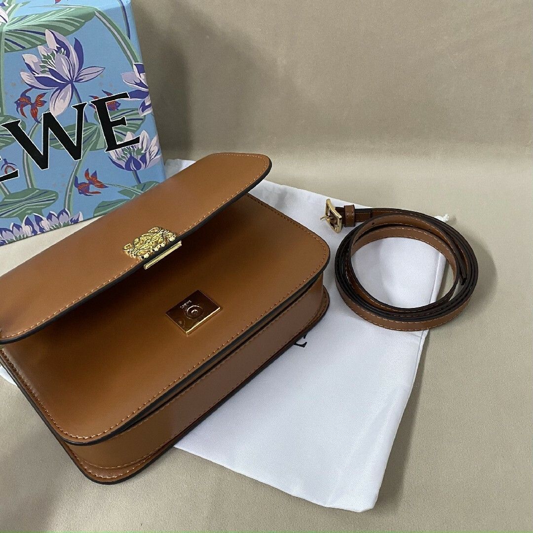 ロエベ PUBLE ショルダーバッグ ブラック/ブラウン LOEWE】ロエベ ハンドバッグ ショルダーバッグ バルーンバッグ