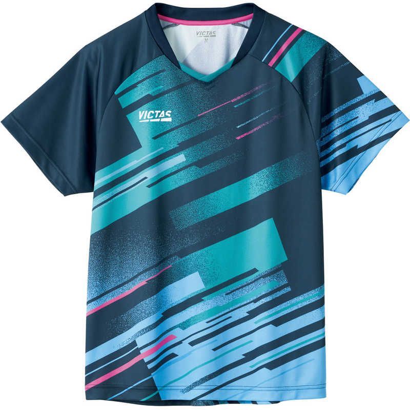 【 新品 未開封 】 VICTAS 男女兼用 ユニセックス エナジーゲームシャツ(ENERGY GS)(2XSサイズ/) ネイビー 612202 未使用 送料無料