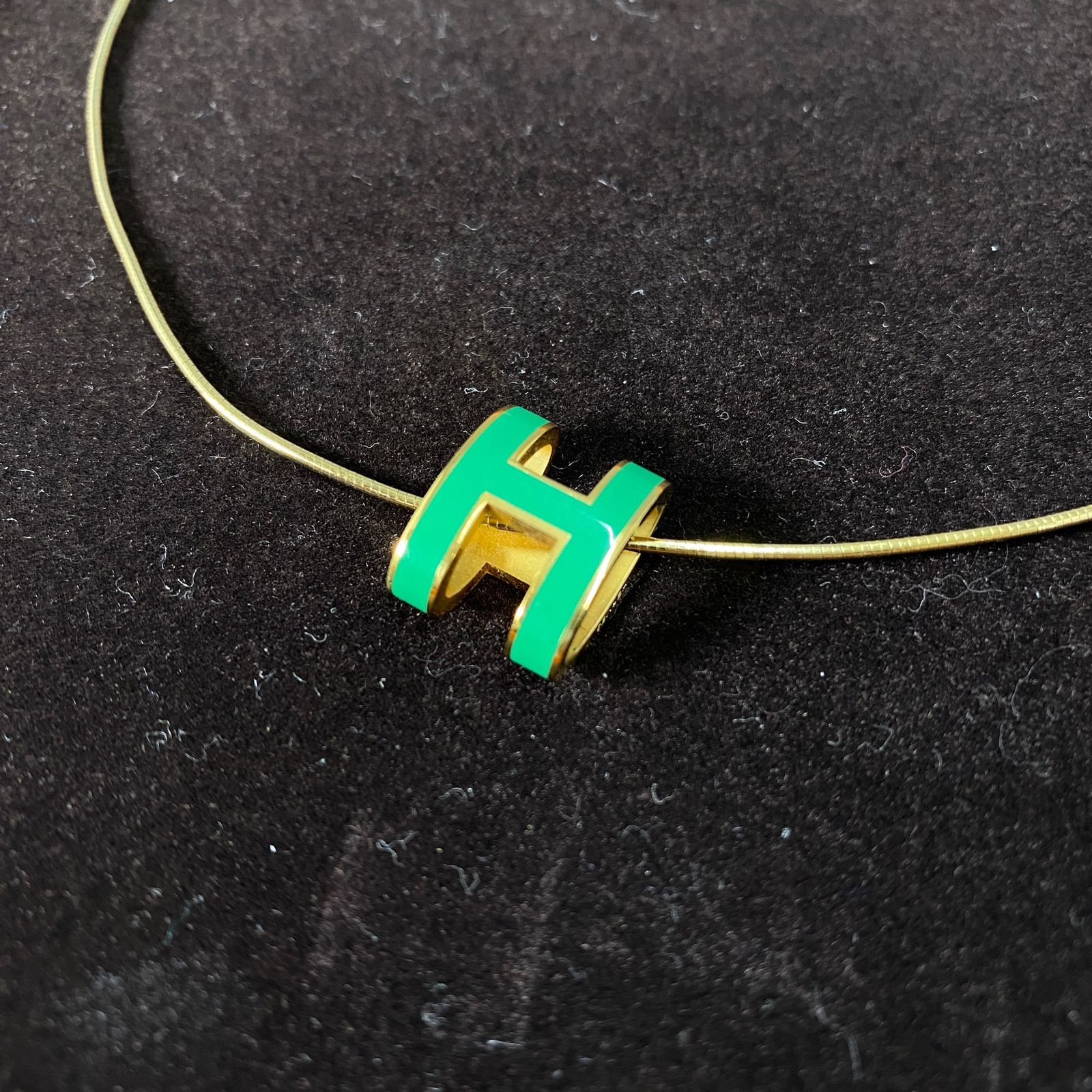 美品 》HERMES エルメス Pop H Mini Pendant ポップH ミニペンダント 
