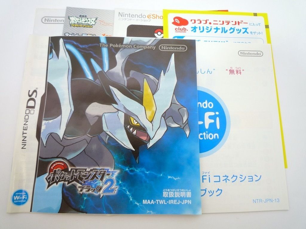 任天堂 Nintendo DS ソフト ポケットモンスター ブラック2 ゲームソフト ニンテンドー ポケモン 取説 人気 美品 お買得 必見