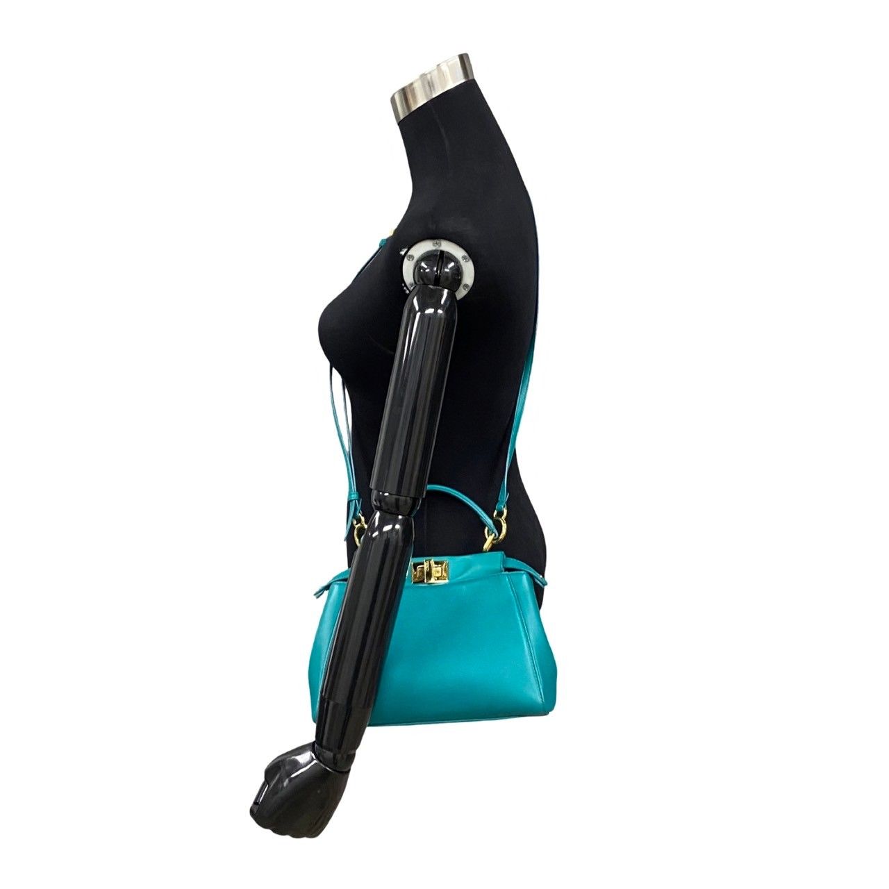 極 美品 希少品 袋付き FENDI フェンディ ピーカブー ミニ レザー 本革 