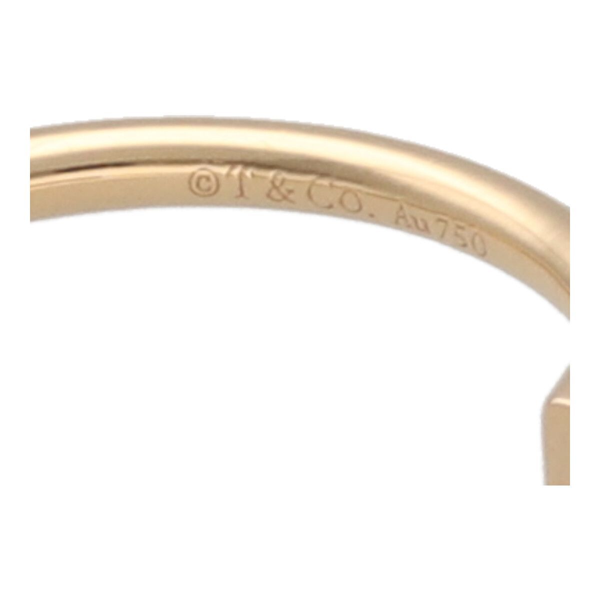 【正規品】【美品】ダイヤモンド ワイヤー リング イエローゴールド 11号 ティファニー Tダイヤモンド ワイヤー リングローズゴールド11号