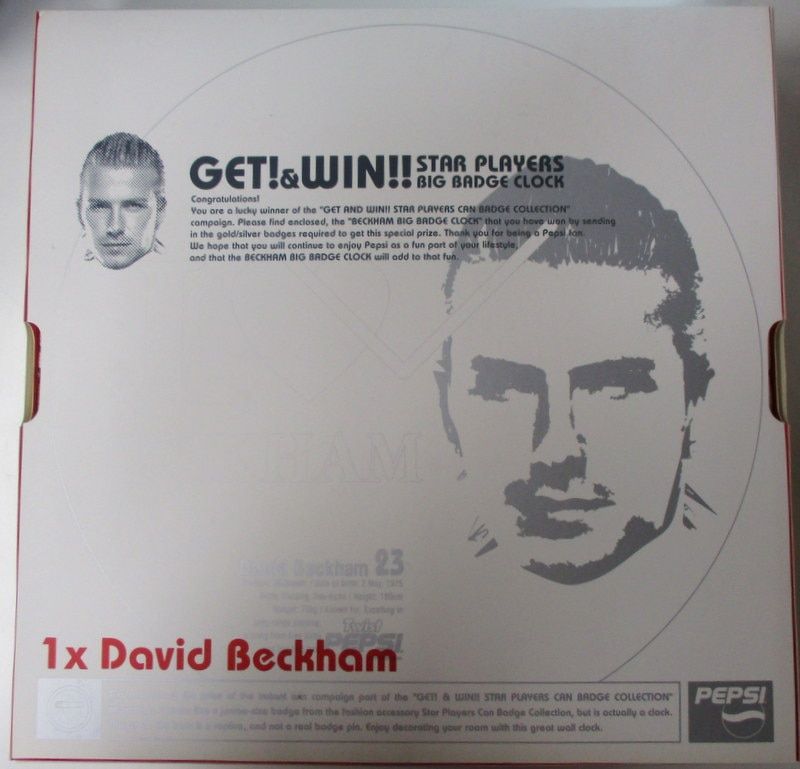 ペプシ　ビックバッジクロック　ベッカム PEPSI PEPSI ビッグバッジクロック David Beckham/PEPSI ビッグ