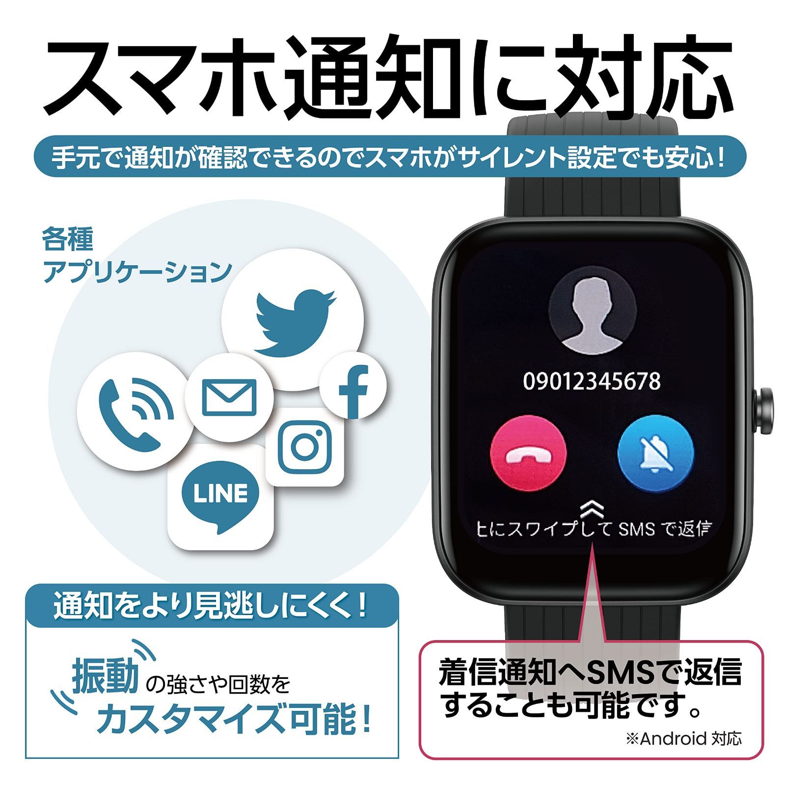 Amazfit Bip 3 スマートウォッチ 44mm 日本語対応 5ATM 防水 心拍数 ストレス 睡眠 60種類スポーツモード 音楽再生 LINE  着信通知 遠隔カメラ 軽量 薄型 多機能 iphone android対応（ブルー） - メルカリ