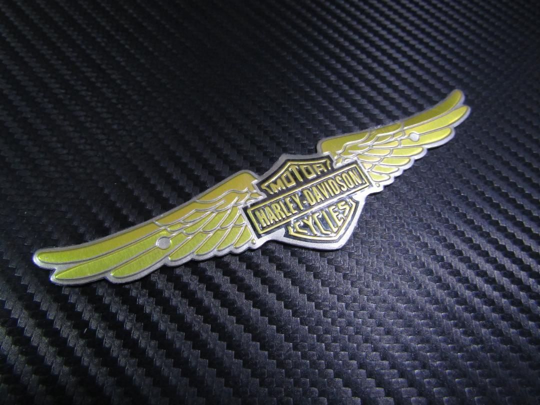 未開封　MOTOR CYCLES H-D エンブレム　ハーレー　デッドストック品 ○ HARLEY-DAVIDSON ハーレーダビットソン MOTOR CYCLES メタル