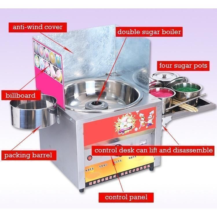 さまざまなフロス綿菓子機