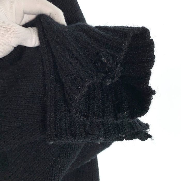 UNUSED アンユーズド 3g crew neck damage knit ダメージ加工 ウール