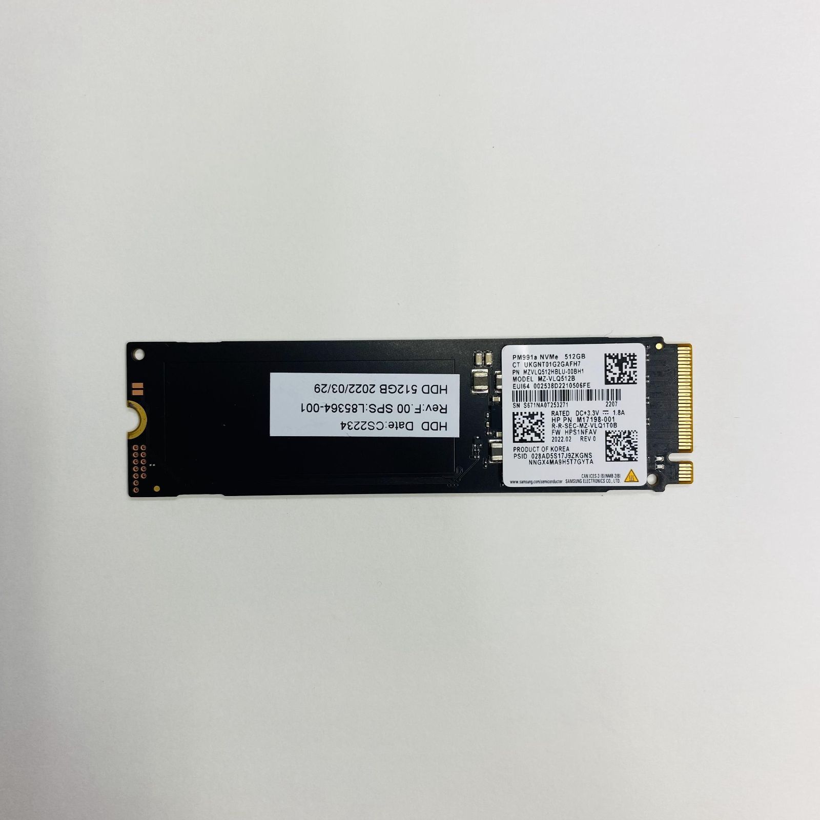 PM991 NVMe 接続 M.2 2280 SSD 512GB