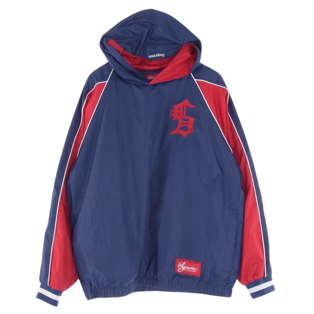 Supreme シュプリーム ジャケット 23AW Hooded Warm Up Pullover Navy フーディー ウォーム アップ プルオーバー ジャケット ネイビー ネイビー系 S【中古】