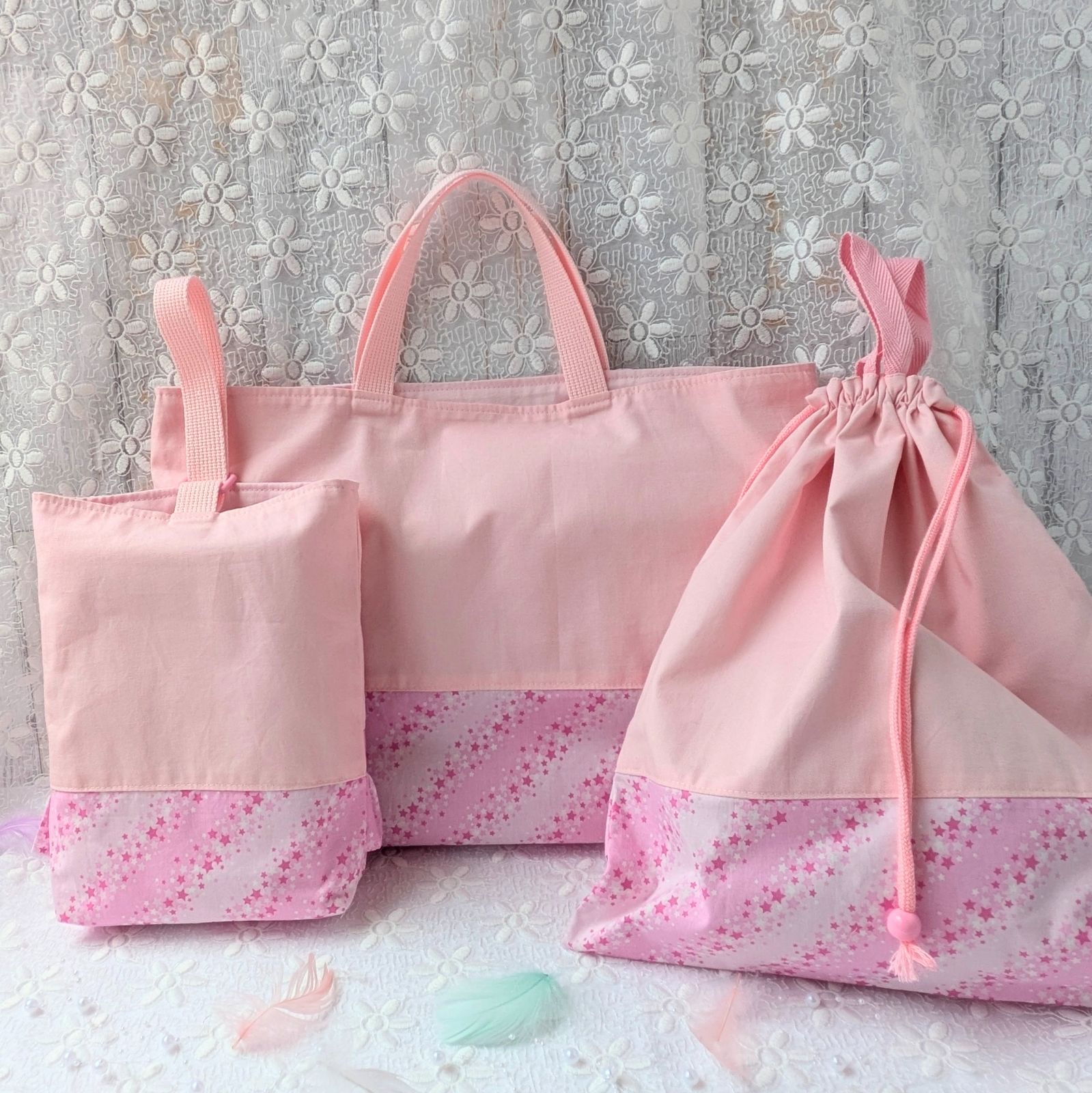 入学3点セット 大きめ 割引 レッスンバッグ 上履き入れ 大きめ 体操着