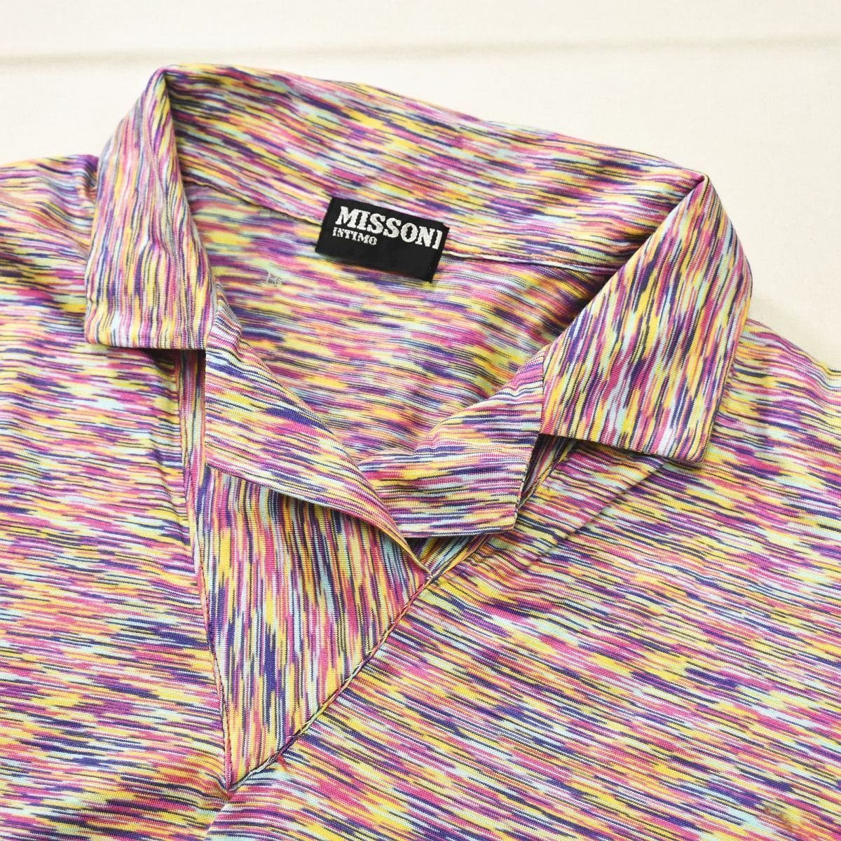 美色】 ミッソーニ MISSONI INTIMO 襟付き デザイン シャツ L