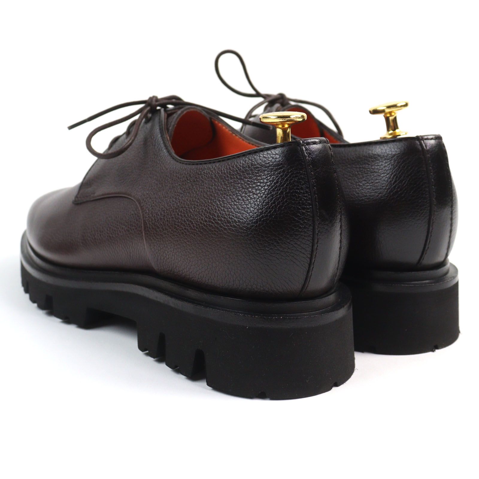 ブラックレザー レースアップシューズ サントーニUK5.5 楽天市場】サントーニ Santoni ダービー レザーシューズ