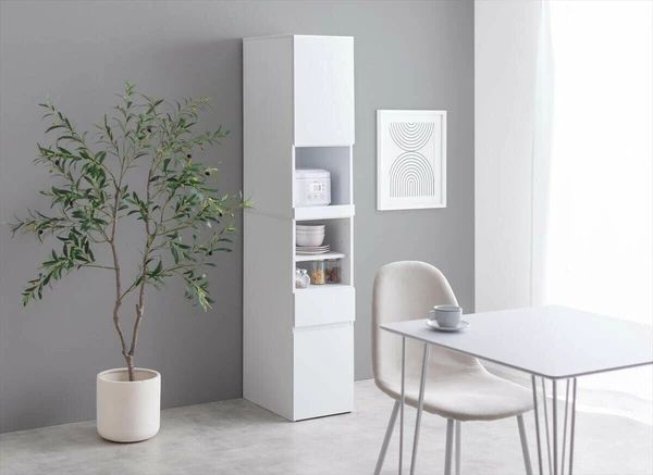 幅32cm 隙間 キッチン 収納 レンジ台 レンジボード ラック コンパクト スリム 北欧風