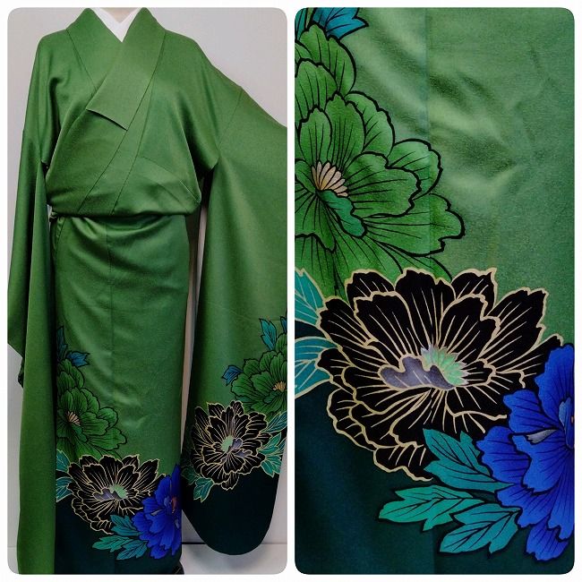 きものやまと謹製 桐屋翠山工房 辻が花 訪問着セット❣️ 辻が花訪問着