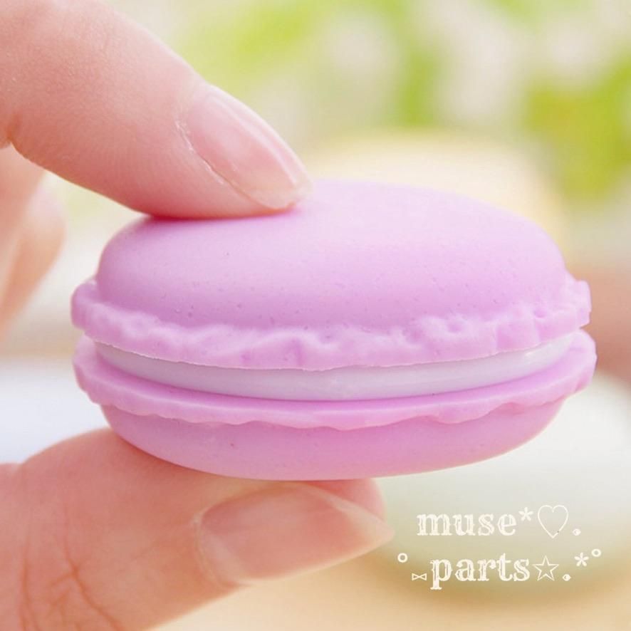 ピンク ミニマカロンケース 小物入れ ジュエリー アクセサリーケース 