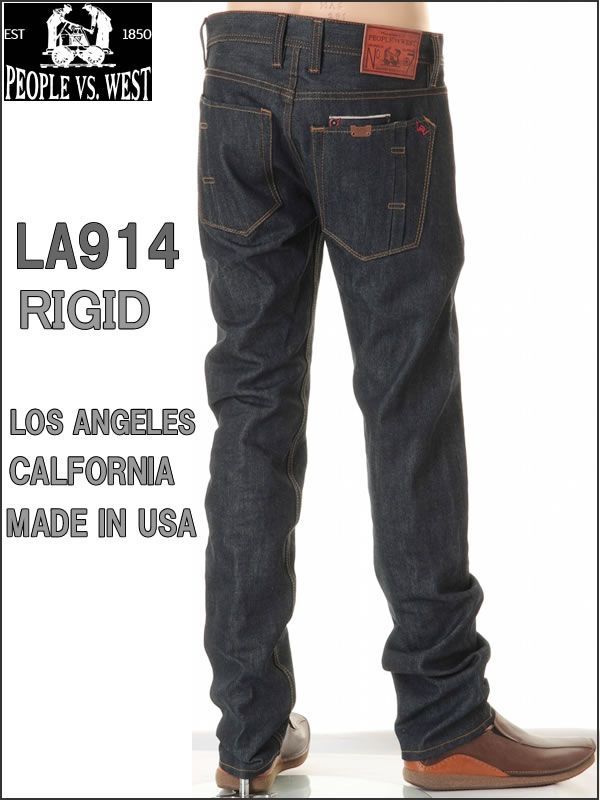 PEOPLE VS WEST MADE IN USA LOS ANGELES JEANS CALFORNIA JEANS RAW LOT.LA-914　 RIGID (リジット) アメリカ製 ピープル VS ウエスト ロスアンゼルス デニム ジーンズ ！No7