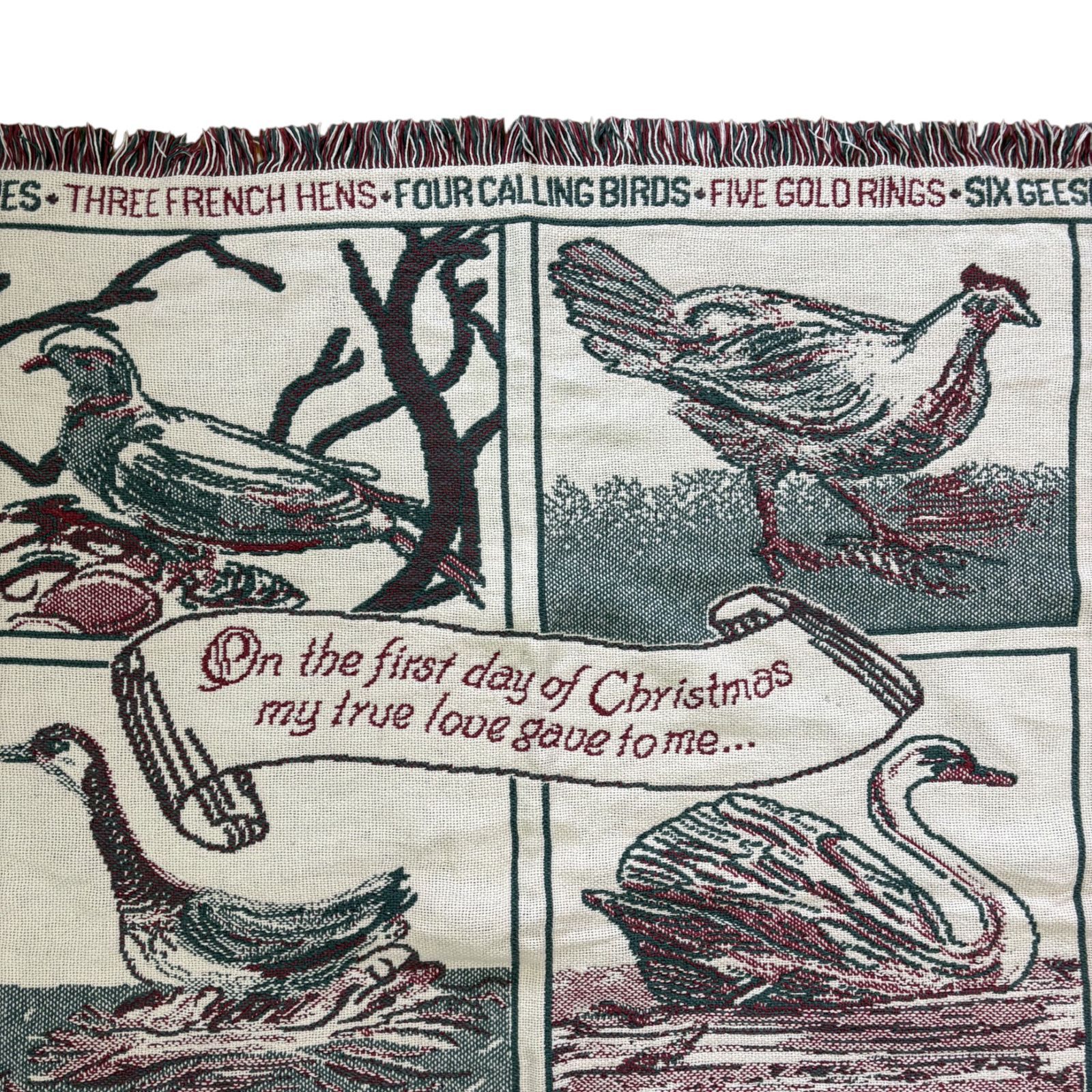 vintageラグ カーペット 鳥 牛 アニマル 1426