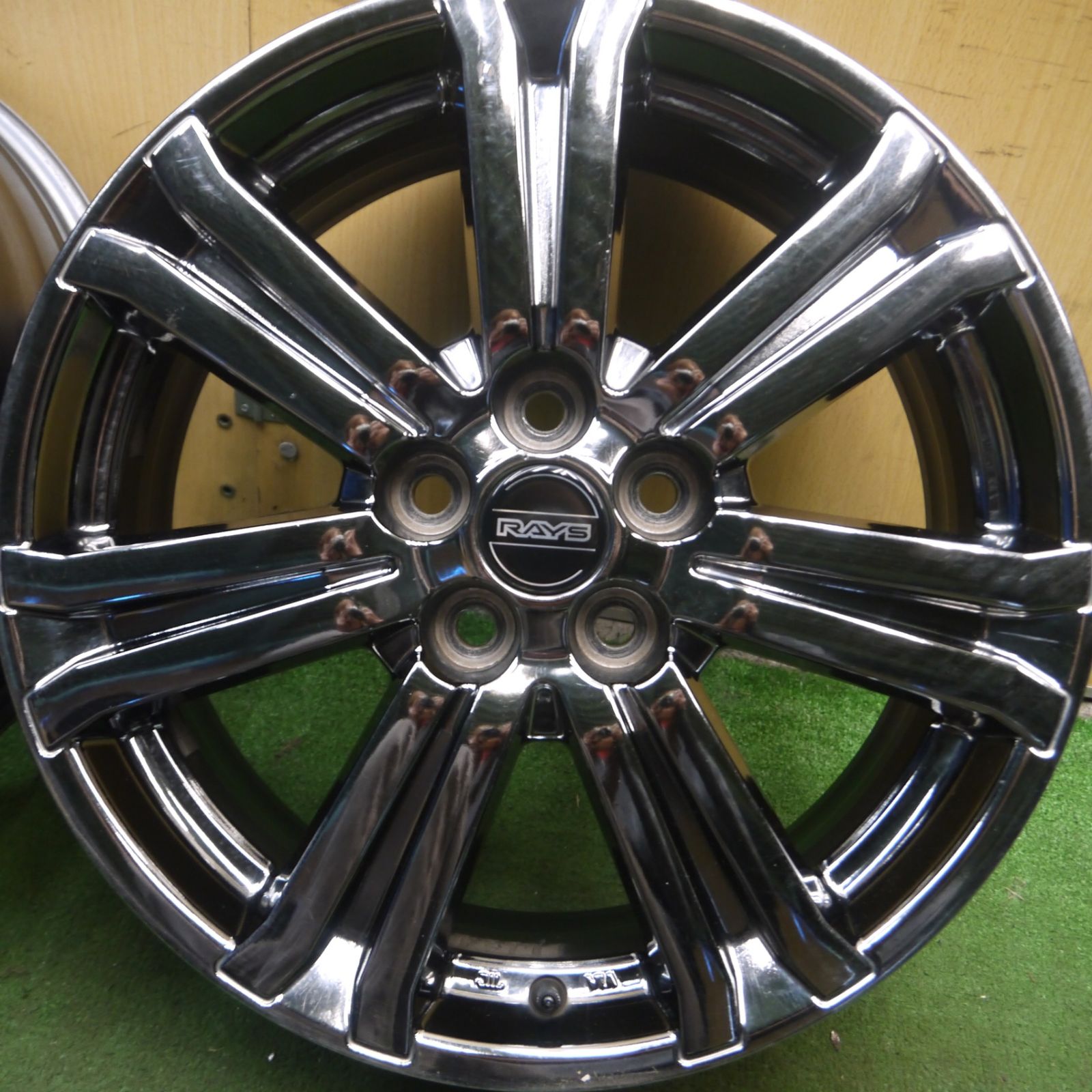 送料無料* 4本価格☆三菱 デリカ D:5 純正 RAYS ホイール 18インチ