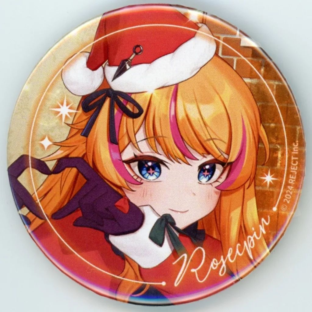 中古】バッジ・ビンズ ろぜっくぴん 缶バッジ 「バーチャルYouTuber