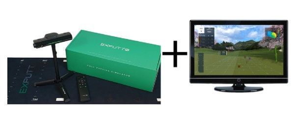 パター ゴルフ EXPUTT RGコース 練習 家庭用 27インチ モニター 付