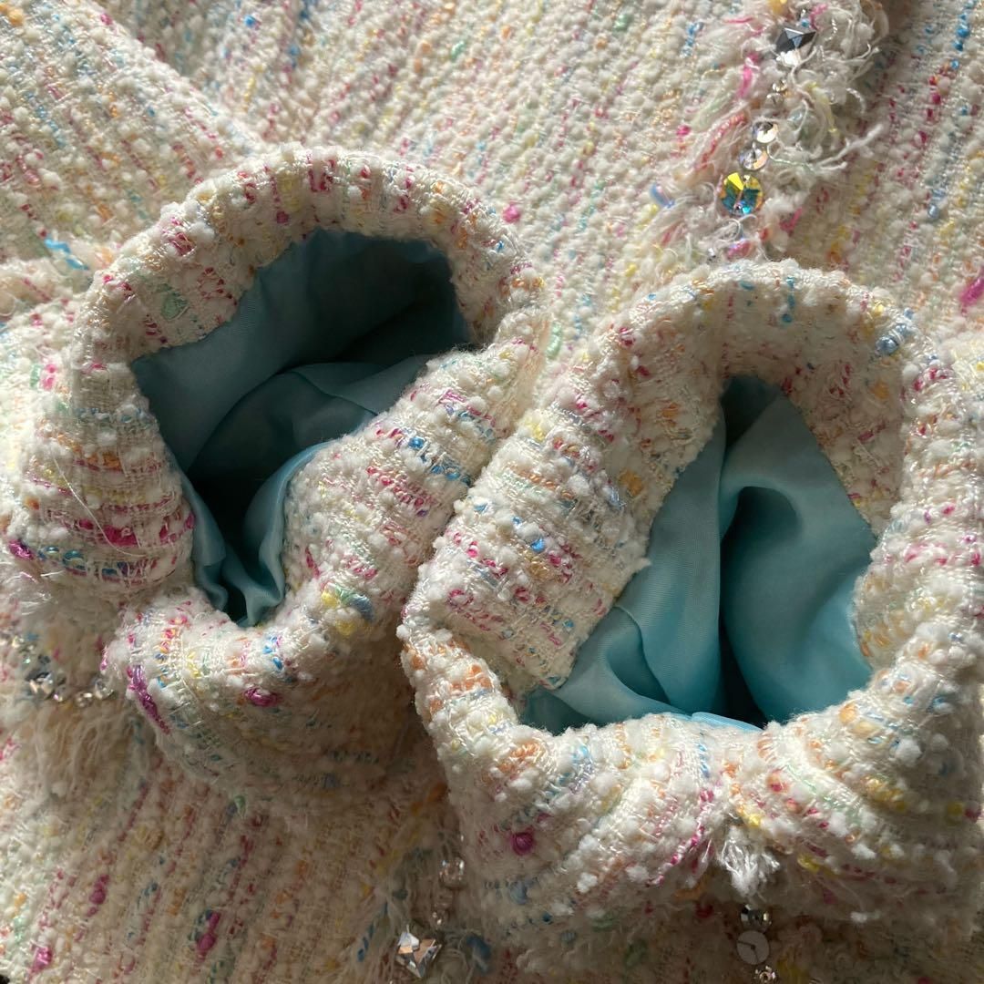 ファンシーツイード ワンピーススーツ