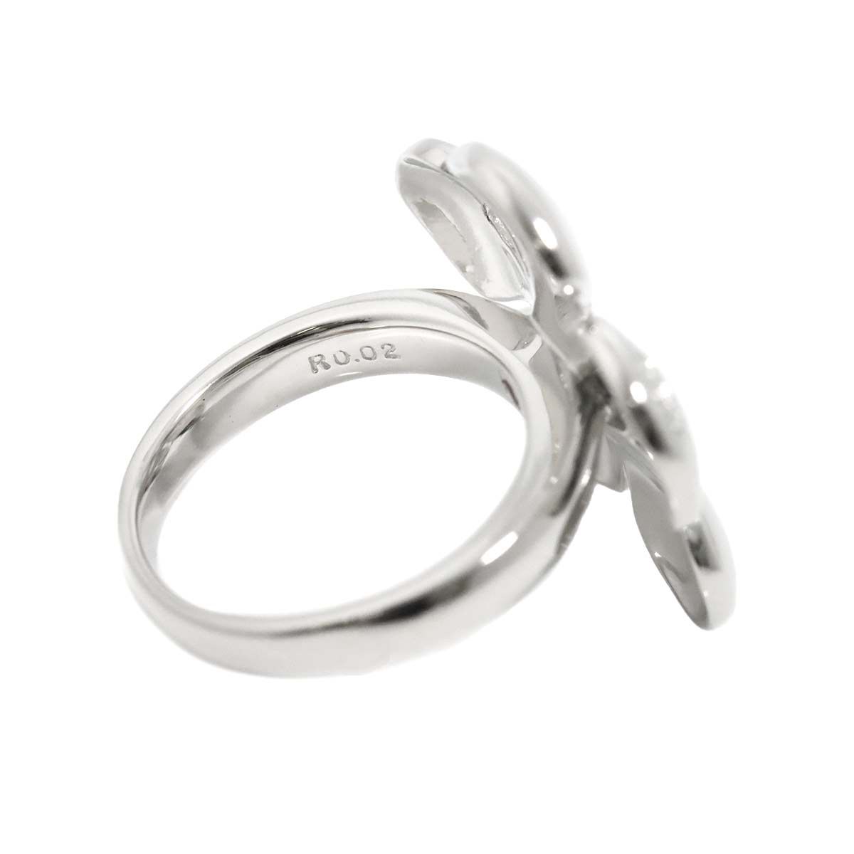 セリーヌ CELINE マカダム 11号 リング ルビー 0.02ct Pt プラチナ