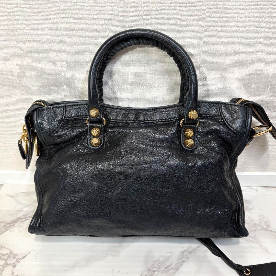 美品 BALENCIAGA Giant City 2way Bag Black - メルカリ