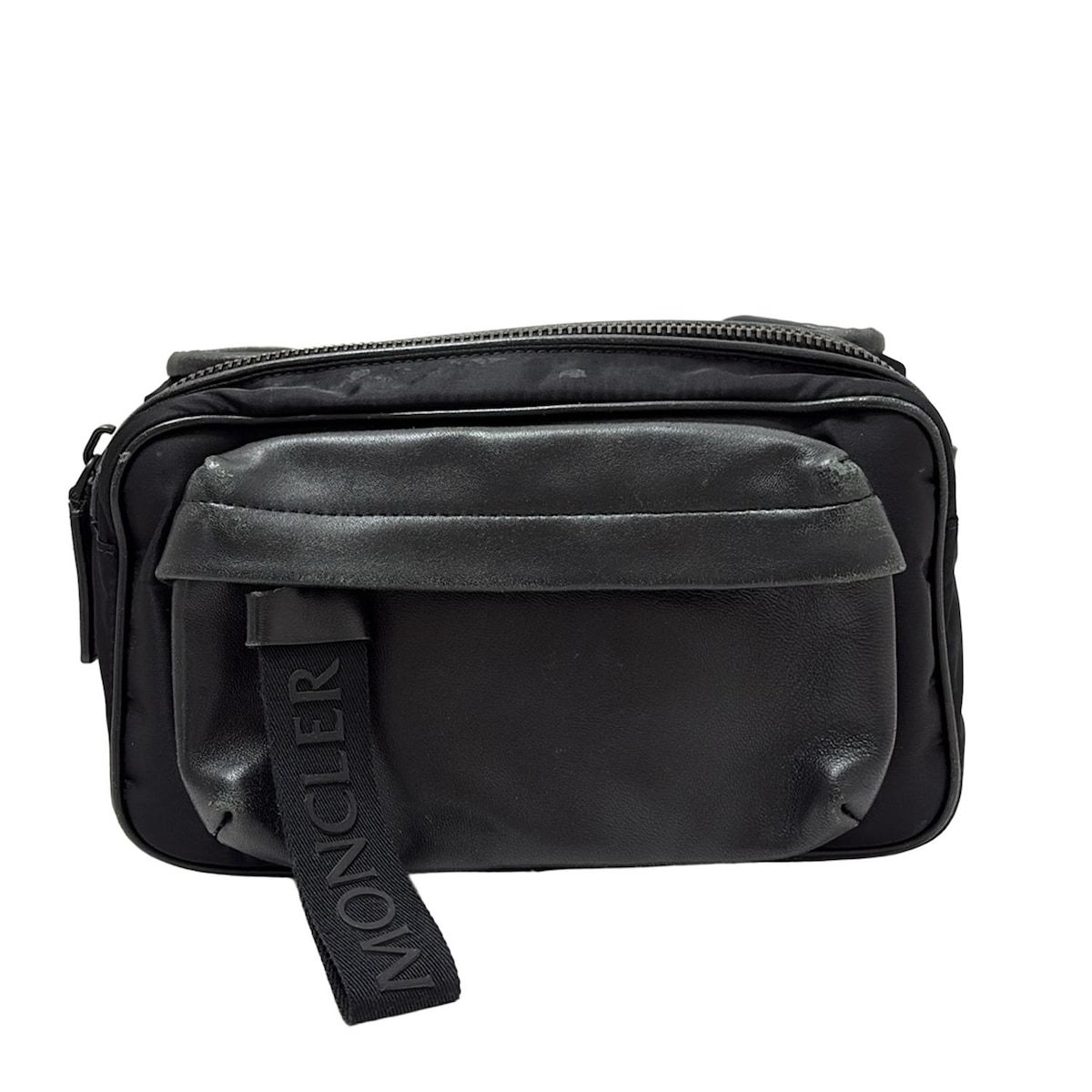 MONCLER モンクレール ウエストポーチ HIP BAG D209A0063110 53234 黒 レザー
