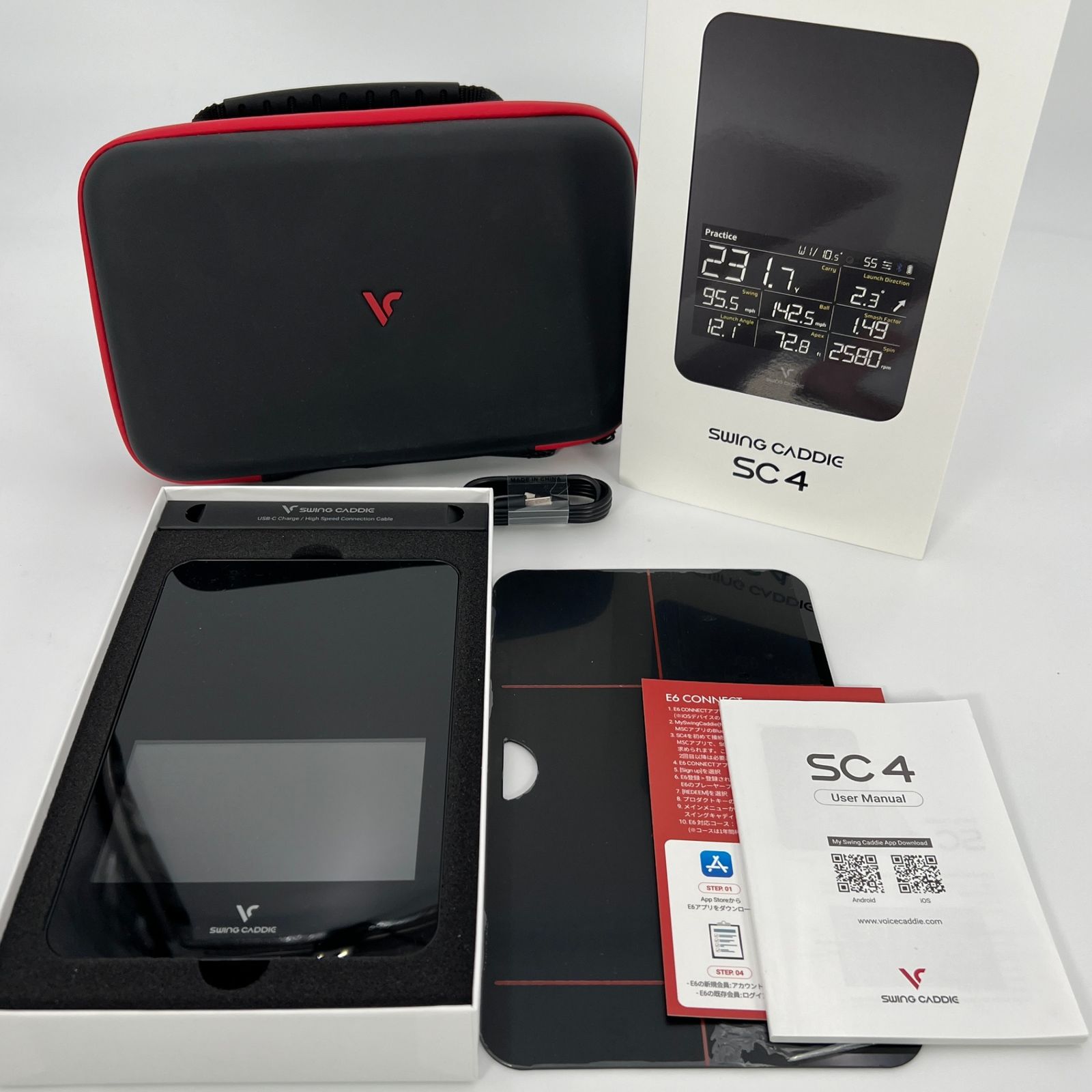 SWING CADDIE SC4 中古美品　スイングキャディ ボーナスストア+5％【美品】Voice Caddie swing caddie SC4 弾道