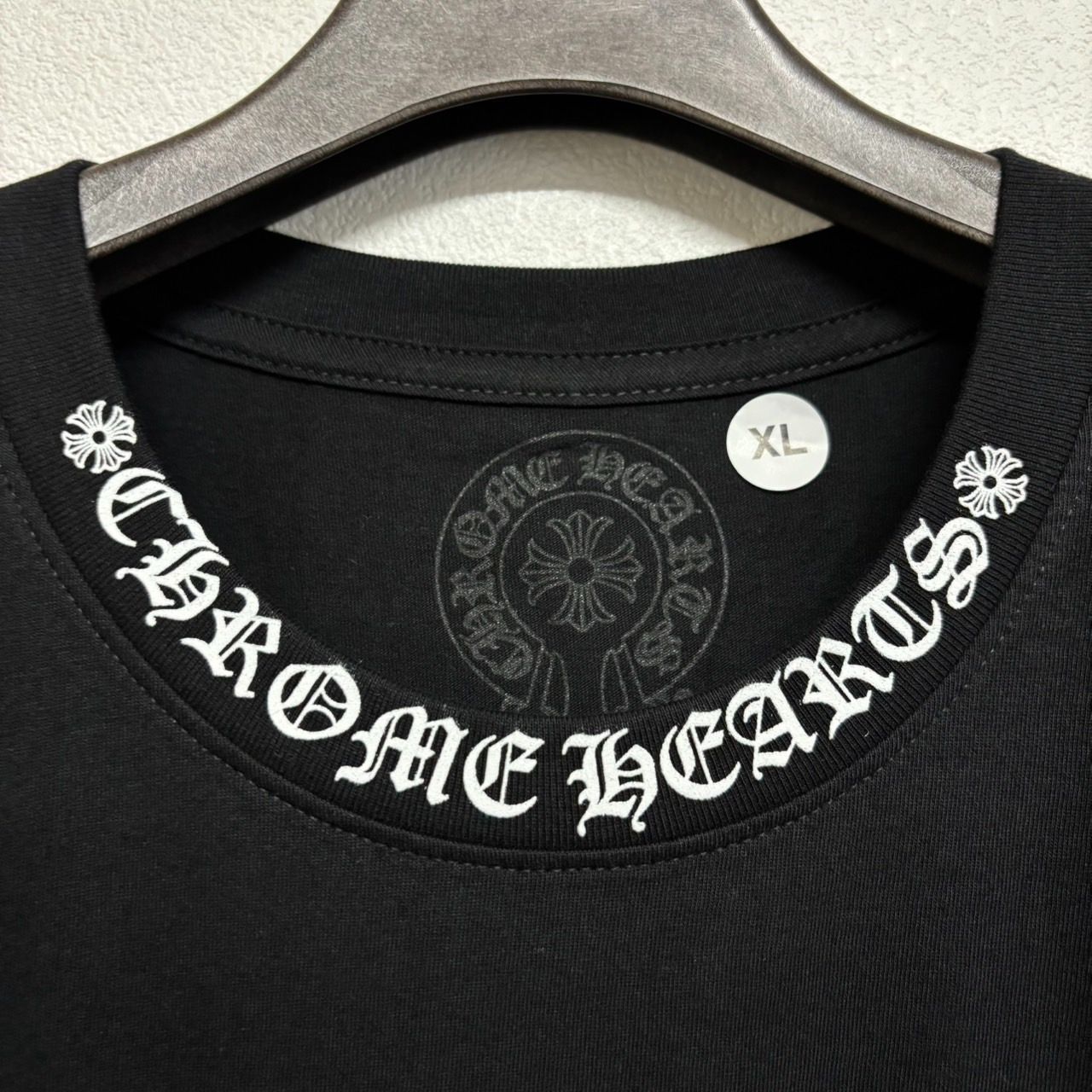 クロムハーツ ピンクロゴ ネックロゴ ロンT ロングスリーブ 限定品 L