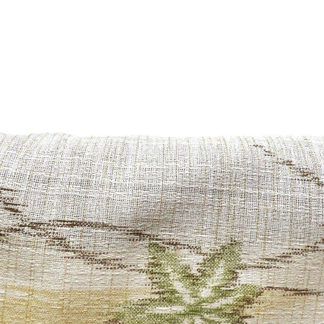 小紋　夏用　紗紬　芝草　楓模様　霞　着物　084a p 小紋 夏用 紗紬 芝草 楓模様 霞 着物 084a p 【公式通販】