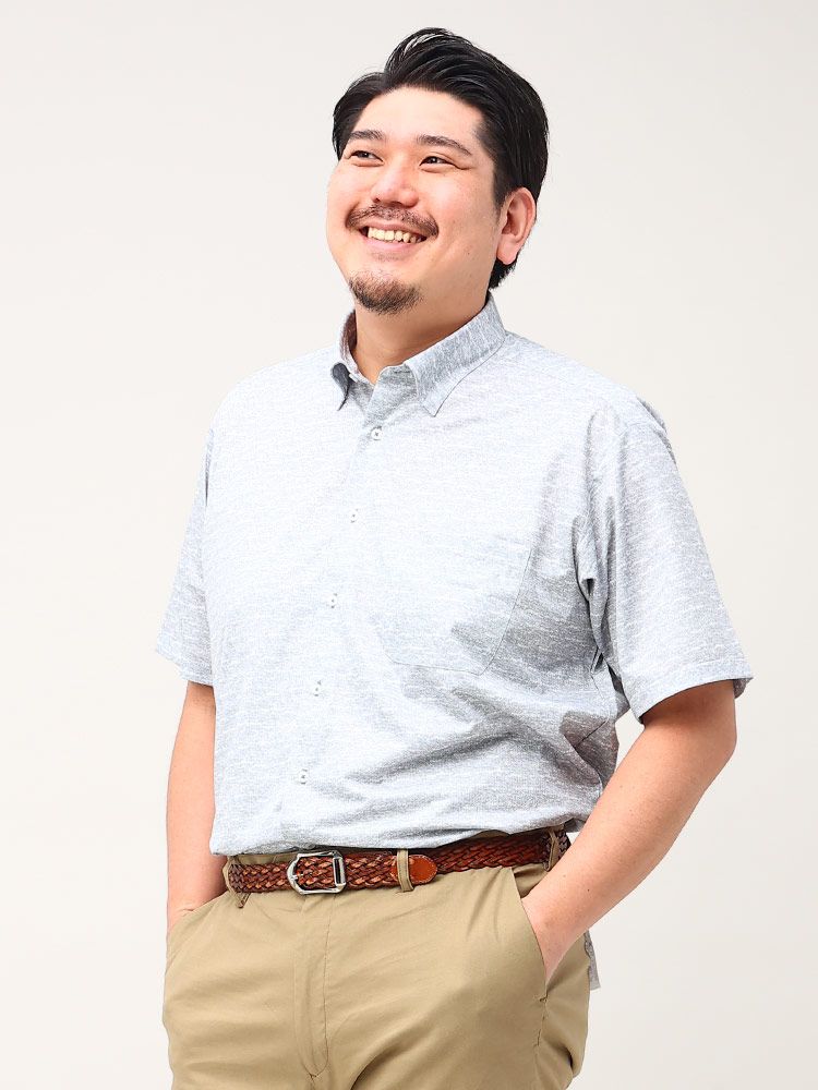 半袖 ワイシャツ 大きいサイズ メンズ ビジネス BAKU FOO 形態安定