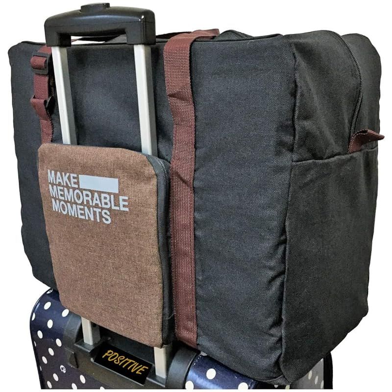 POSITIVE】 折りたたみ ボストンバッグ 収納ポーチ付 大容量 機内持込