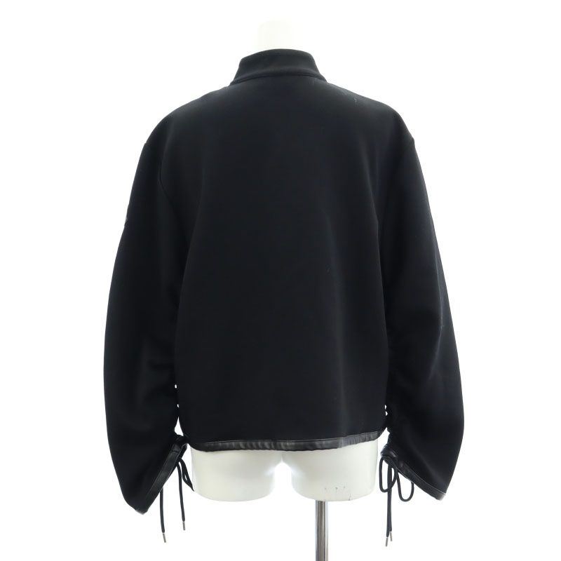 モンクレール MONCLER ジーニアス ×noir kei ninomiya 18AW MAGLIA CARDIGAN マグリア フラワー  カーディガン ジャケット ブルゾン ドロスト ジップアップ XS 黒 ブラック /ES ■OS