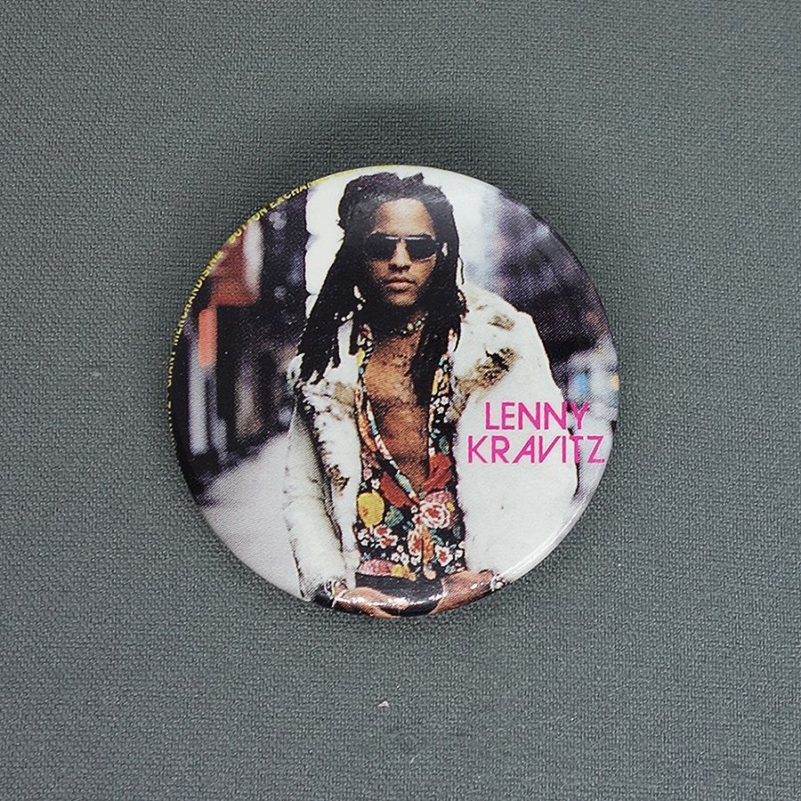 レニー・クラヴィッツ 缶バッジ 90's レトロ ピンバッジ Lenny Kravitz