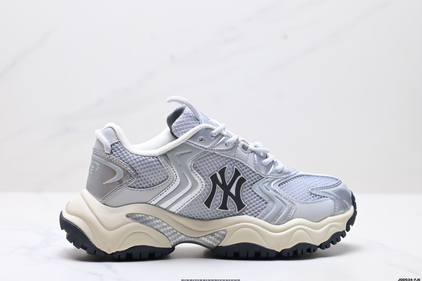 MLB CARGO CHUNKY MLB カーゴ チャンキー New York Yankees ニューヨーク ヤンキース ファッション性のあるバーサタイルなカジュアルスポーツトレンド 滑り止め 耐磨耗 ローカット ダディーシューズ-WTO輸入1